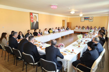 Rayon rəhbəri  İsmayıllı şəhər 5 saylı tam orta məktəbin müəllim kollektivi ilə görüş keçirib