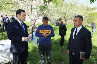 Vətəndaşlarla növbəti səyyar qəbul-görüşümüzü rayonun Çayqovuşan kəndində keçirdik