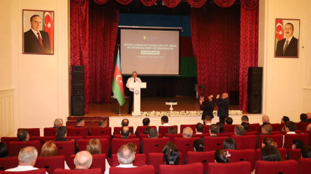 İsmayıllıda “Müasir çağırışlar fonunda dövlət, media və vətəndaş cəmiyyəti əməkdaşlığı” mövzusunda konfrans keçirilib