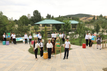İsmayıllıda “Şəhərsalma və Memarlıq İli” çərçivəsində uşaqların iştirakı ilə “Bizim bölgə” adlı canlı rəsm sərgisi keçirilib