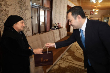 Şəhid ailələri ziyarət olunub