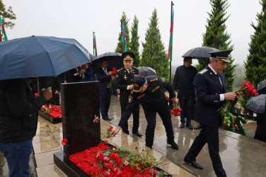 İsmayıllı rayonunda 27 Sentyabr-Anım Günü münasibətilə ölkəmizin ərazi bütövlüyü uğrunda canlarından keçmiş şəhidlərimizin əziz  xatirəsi yad edilib