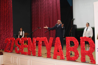 27 sentyabr-Anım Günü ilə əlaqədar  “Azaddır Vətənim” adlı tədbir keçirilib
