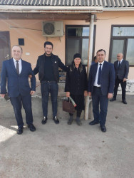 Şəhid ailələri ziyarət olunub