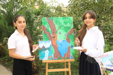 İsmayıllıda “Şəhərsalma və Memarlıq İli” çərçivəsində uşaqların iştirakı ilə “Bizim bölgə” adlı canlı rəsm sərgisi keçirilib
