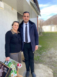 Şəhid ailələri ziyarət olunub