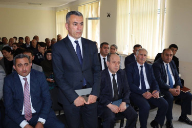 Vətəndaşlarla növbəti səyyar qəbul Aşıqbayramlı kəndində keçirilib