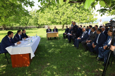 Vətəndaşlarla növbəti səyyar qəbul  rayonun Çəmənli kəndində keçirilib
