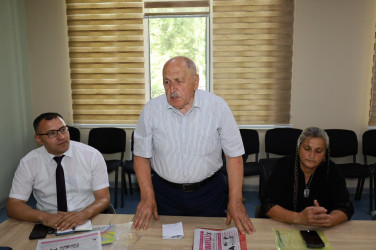 22 İyul - Milli Mətbuat Günü münasibətilə Mərkəzin ekspert qrupunun üzvləri, mətbuat nümayəndələri, blogerlər  və ictimaiyyət nümayəndələri ilə görüş keçirib