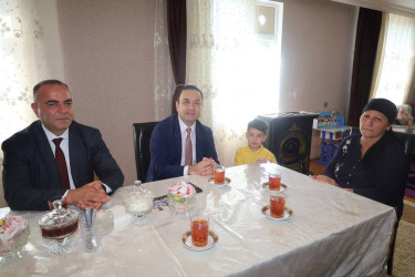 İsmayıllı rayonunda “Anım Günü” ilə əlaqədar olaraq şəhid ailələri ziyarət olunub